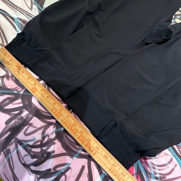 Gap GapFit Black High Rise Runaround Wide Leg Trousers Lightweight Elastic Waist - Picture 10 of 12